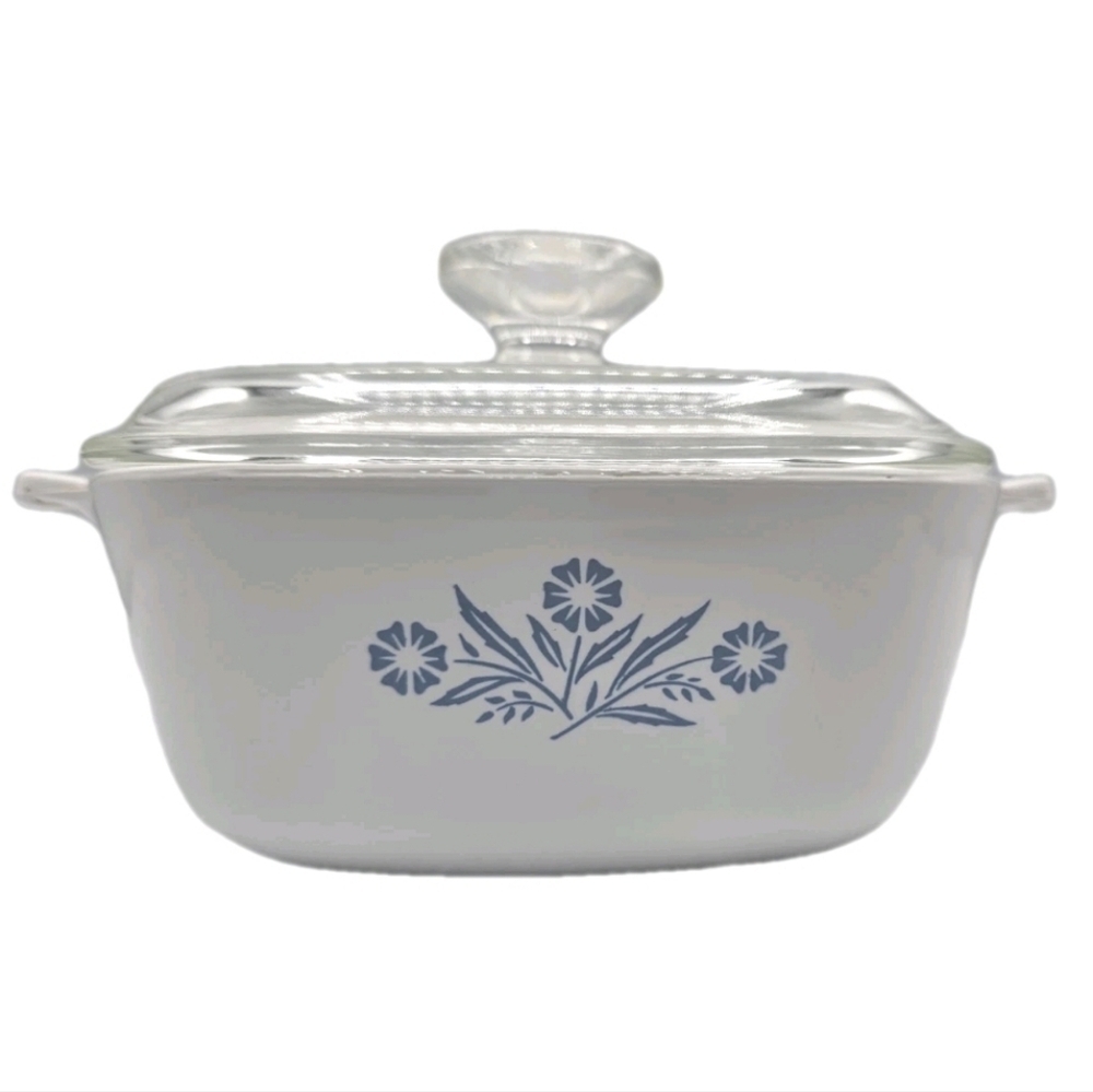 Corning Ware Blue Cornflower Casserole Dish 1 1/2 QT Vintage Antique P-1 1/2-B